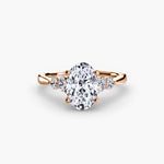 Load image into Gallery viewer, Solitaire with Shoulder Accents 2
