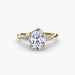 Load image into Gallery viewer, Solitaire with Shoulder Accents 2

