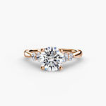 Load image into Gallery viewer, Solitaire with Shoulder Accents 2
