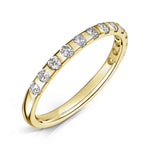 Load image into Gallery viewer, Bar Set Half Eternity Ring, 2.0mm in 18ct yellow gold