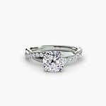 Load image into Gallery viewer, The Emerald Twist Pavé Ring

