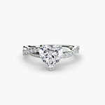 Load image into Gallery viewer, The Emerald Twist Pavé Ring
