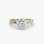 Load image into Gallery viewer, The Emerald Twist Pavé Ring

