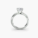 Load image into Gallery viewer, The Emerald Twist Pavé Ring
