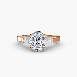 Load image into Gallery viewer, Three Stone with Pavé Shoulders

