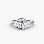 Load image into Gallery viewer, Three Stone with Pavé Shoulders
