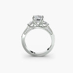 Load image into Gallery viewer, Three Stone with Pavé Shoulders
