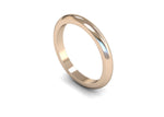 Load image into Gallery viewer, 2.5mm D Shape Medium Wedding Band