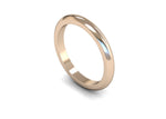 Load image into Gallery viewer, 2.5mm D Shape Medium Wedding Band
