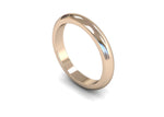 Load image into Gallery viewer, 3mm D Shape Medium Wedding Band
