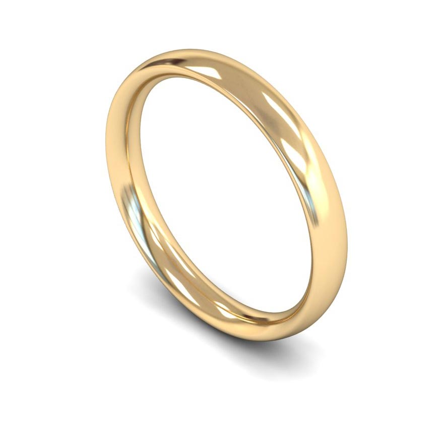 3mm Traditional Court Medium Wedding Band