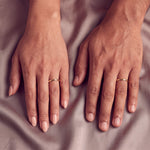 Load image into Gallery viewer, 2mm Traditional Court Wedding Band worn by a couple, his and hers