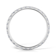 1.5mm Bar Set Diamond Band Full set