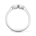 Load image into Gallery viewer, Two Stone Pear Shaped Diamond Twin Ring Side By Side
