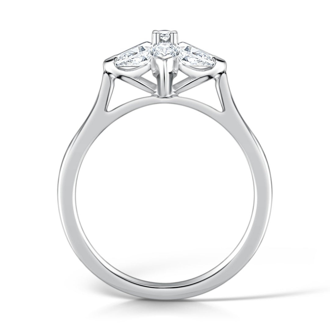 Four Stone Marquise Cut Diamond Ring 1.25TCW