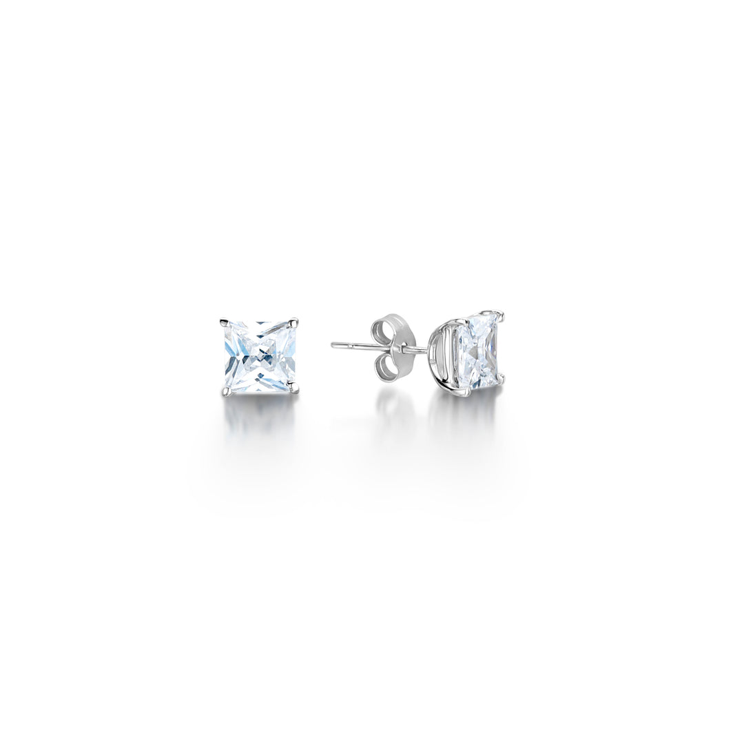 Princess Cut Diamond Stud Earrings