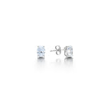 Load image into Gallery viewer, Oval Cut 4 Claw Diamond Stud Earrings