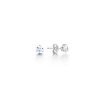 Load image into Gallery viewer, 3 Claw Round Brilliant Classic Diamond Stud Earrings