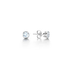Load image into Gallery viewer, Rubover Round Brillaint Diamond Stud Earrings