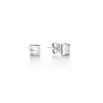 Load image into Gallery viewer, Rubover Princess Cut Classic Diamond Stud Earrings