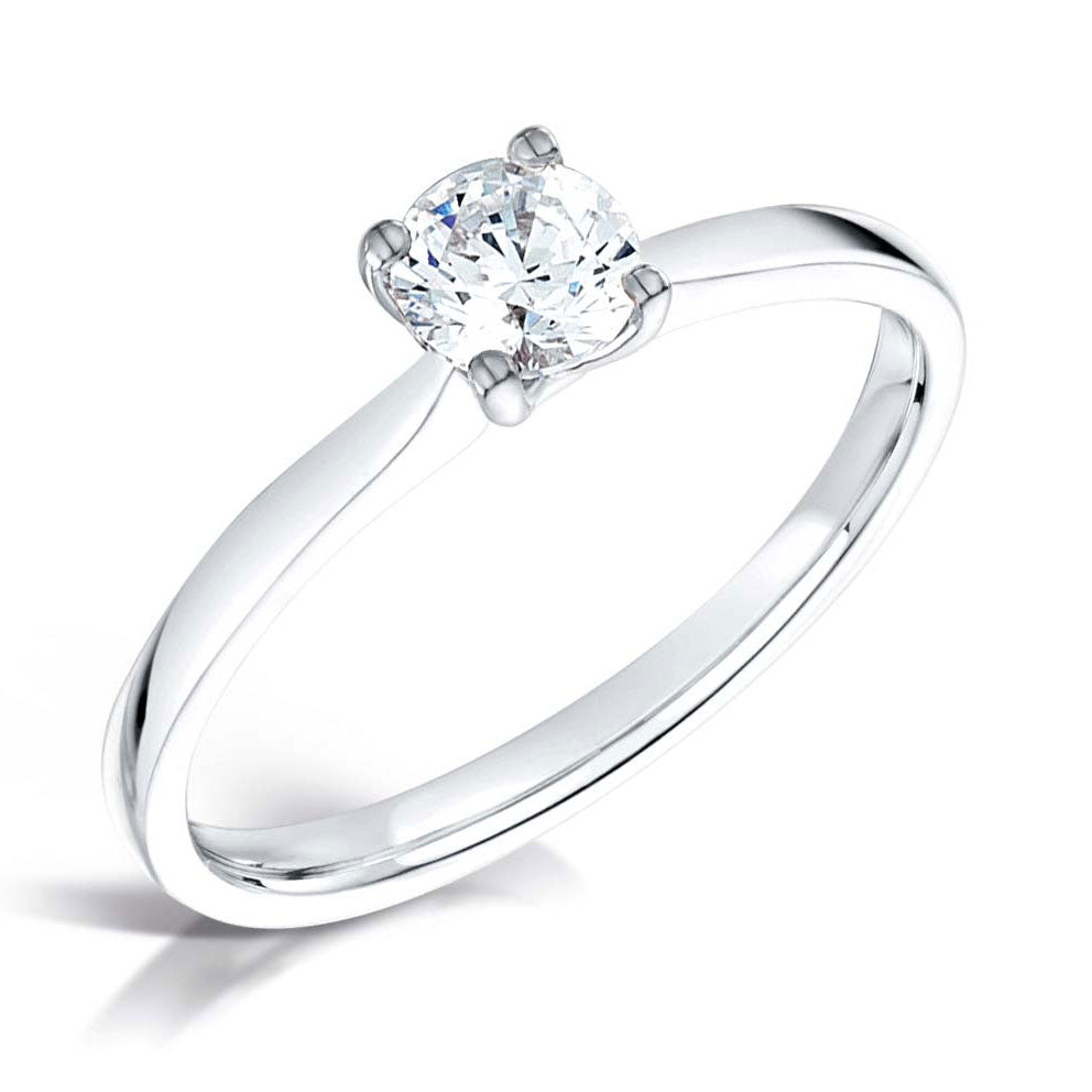 Classic Round Brilliant Solitaire 1.00 ct D VVS2 Lab Grown