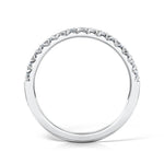 Load image into Gallery viewer, 2.3 mm Micro Set Diamond Band with fish tail setting
