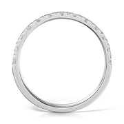 2.0mm Micro Half Set Diamond Band
