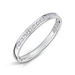 Load image into Gallery viewer, 2.0mm Channel Half Set Diamond Band
