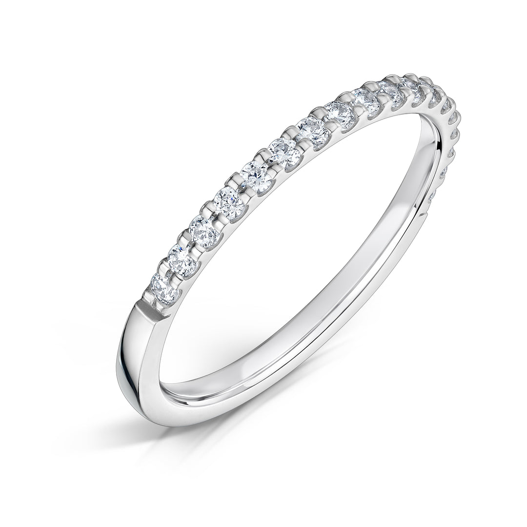 1.5mm U Colette Half Set Diamond Band