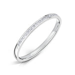 Load image into Gallery viewer, 1.5mm Princess Cut Half Channel Set Diamond Band