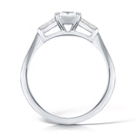 Load image into Gallery viewer, Three Stone Princess and Baguette Cur Diamond Classic Trilogy Ring