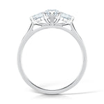 Load image into Gallery viewer, Three Stone Marquise And Pear Shape Diamond Trilogy Ring