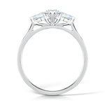 Load image into Gallery viewer, Three Stone Marquise And Pear Shape Diamond Trilogy Ring
