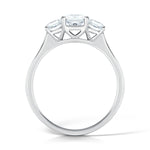 Load image into Gallery viewer, Three Stone Princess Cut Diamond Trilogy Ring
