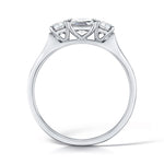 Load image into Gallery viewer, Three Stone Princess Cut And Round Brilliant Trilogy Diamond Ring