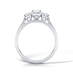 Load image into Gallery viewer, Three Stone Oval And Round Brilliant Cut Diamond Trilogy Ring
