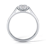 Load image into Gallery viewer, Oval Cut Diamond Ring In A Micro Set Halo Design
