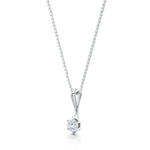 Load image into Gallery viewer, Six Claw Round Diamond Pendant
