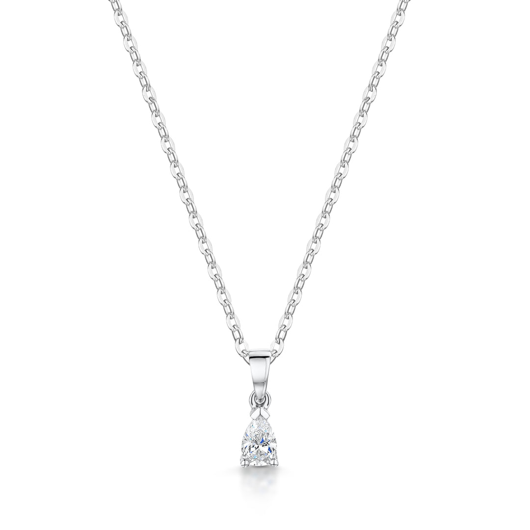 Pear Shaped Diamond Pendant