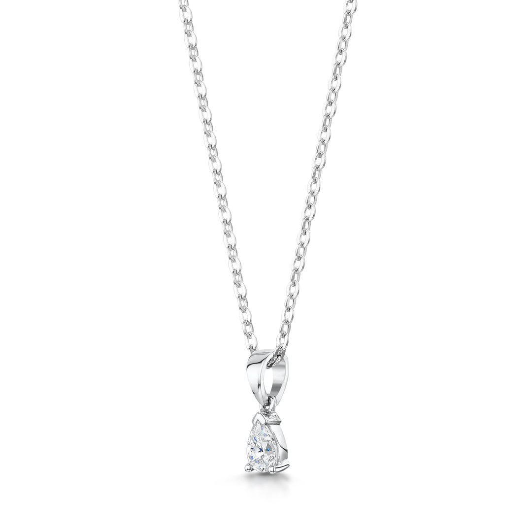 Pear Shaped Diamond Pendant