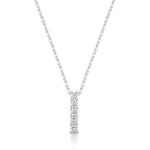 Load image into Gallery viewer, Round Five Stone Diamond Drop Pendant
