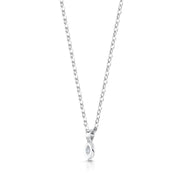 Marquise Style With Round Diamond Pendant