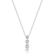Three Stone Diamond Pendant