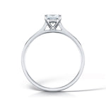 Load image into Gallery viewer, Princess Cut 4 Claw Solitaire Diamond Ring