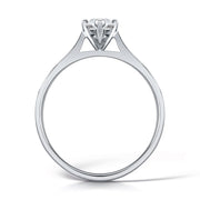 Marquise Cut 4 Claw Solitaire Diamond Ring