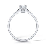 Load image into Gallery viewer, Oval Cut 4 Claw Solitaire Diamond Ring
