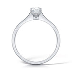 Load image into Gallery viewer, Oval Cut 4 Claw Solitaire Diamond Ring
