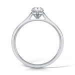Load image into Gallery viewer, Pear Shape 3 Claw Solitaire Diamond Ring
