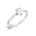 Load image into Gallery viewer, Pear Shape 3 Claw Solitaire Diamond Ring
