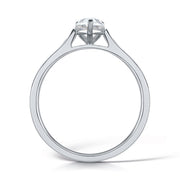 Pear Shape 3 Claw Solitaire Diamond Ring